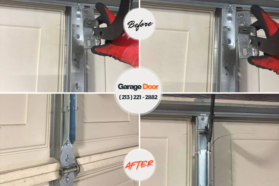 Before and after: garage door repair Glasgow, KY